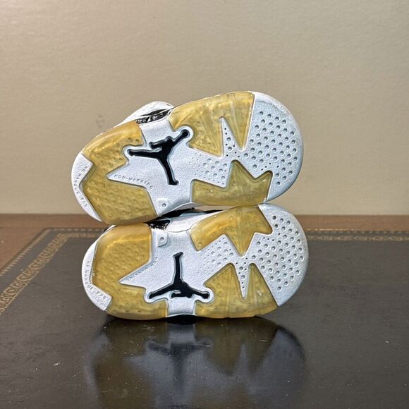 Nike Air Jordan 6 Retro Oreo Black White 384667-101 TD Toddler Baby Size 2.5C - Picture 5 of 5